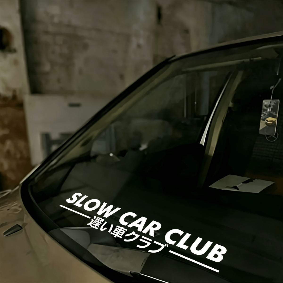 Slow Car Club Windshield Banner