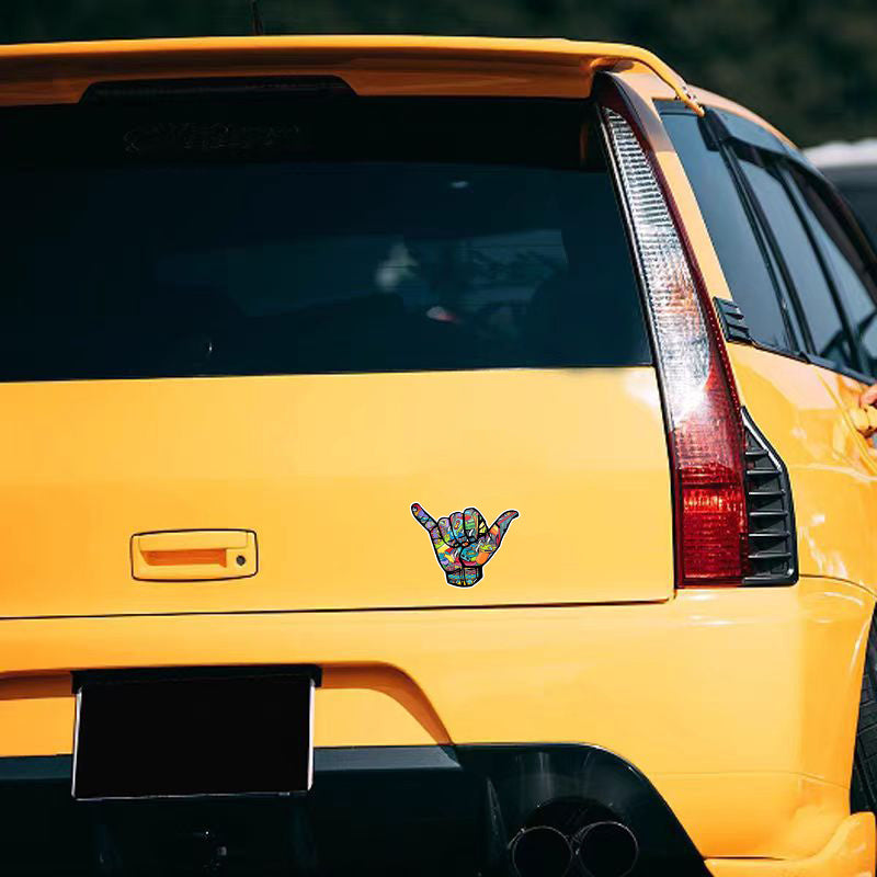 Hand Decal - Weatherproof Vinyl Sticker for Ca