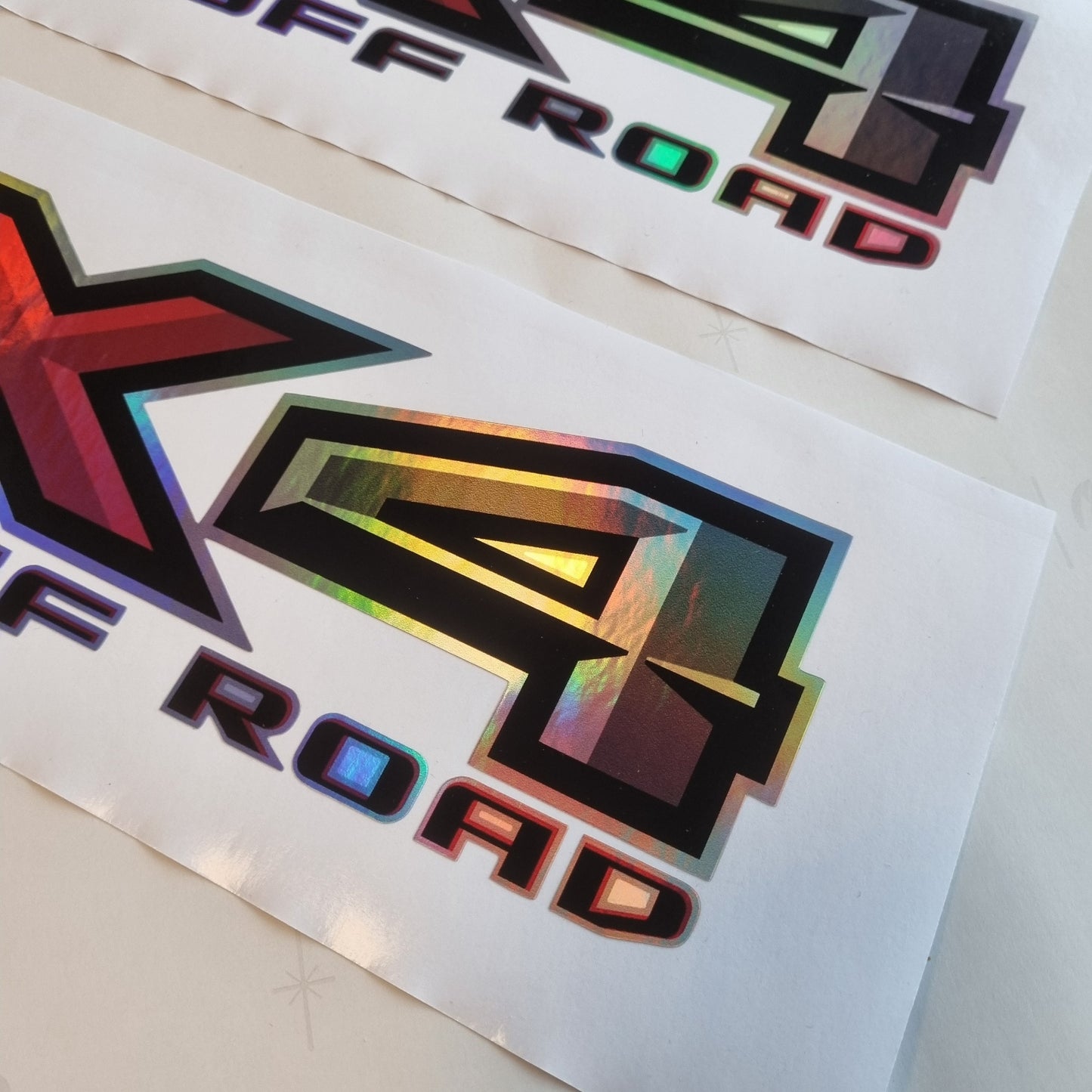 FX4 Offroad-Aufkleber, holografische Ersatzaufkleber (2er-Set) F150 Bedside F Truck Super Duty F250 F350 F450 (2015–2018)