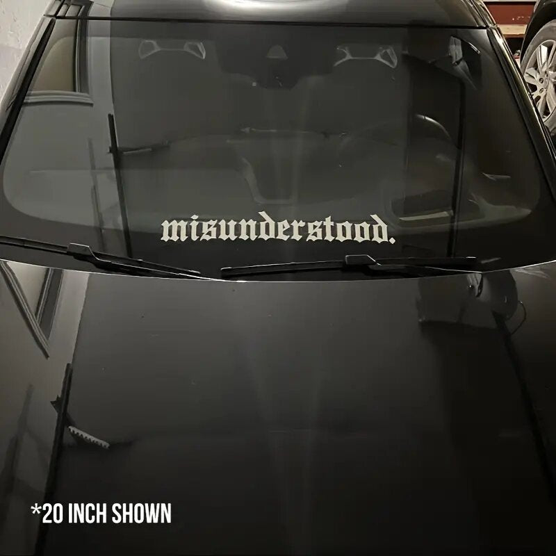 Misunderstood Decal Sticker Windshield