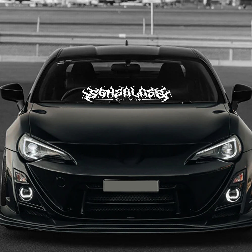 Car Window Banner Sticker Senseless Rear Windshield