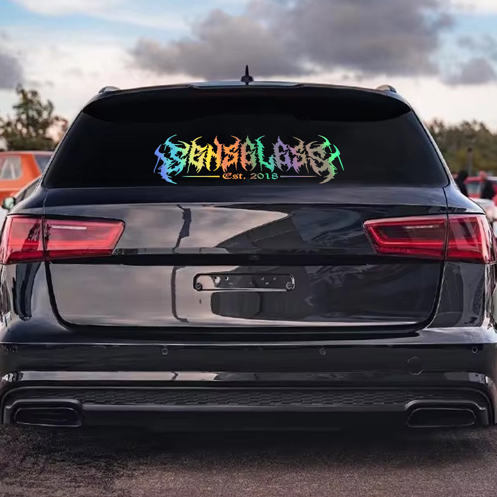 Car Window Banner Sticker Senseless Rear Windshield
