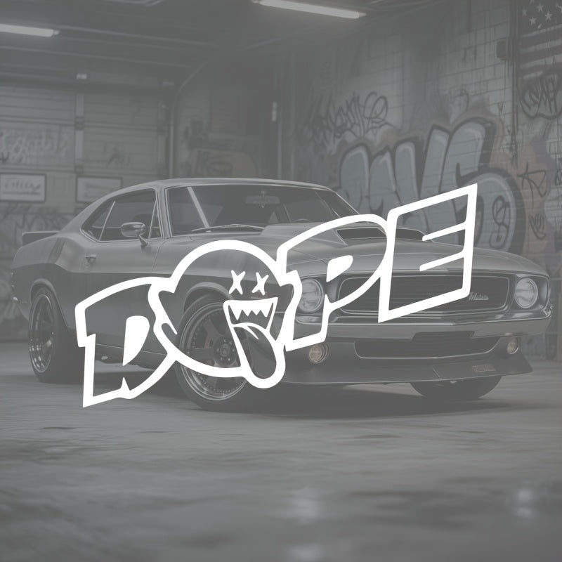 JDM "DOPE Sticker" Decal Sticker Car Windshield sticker