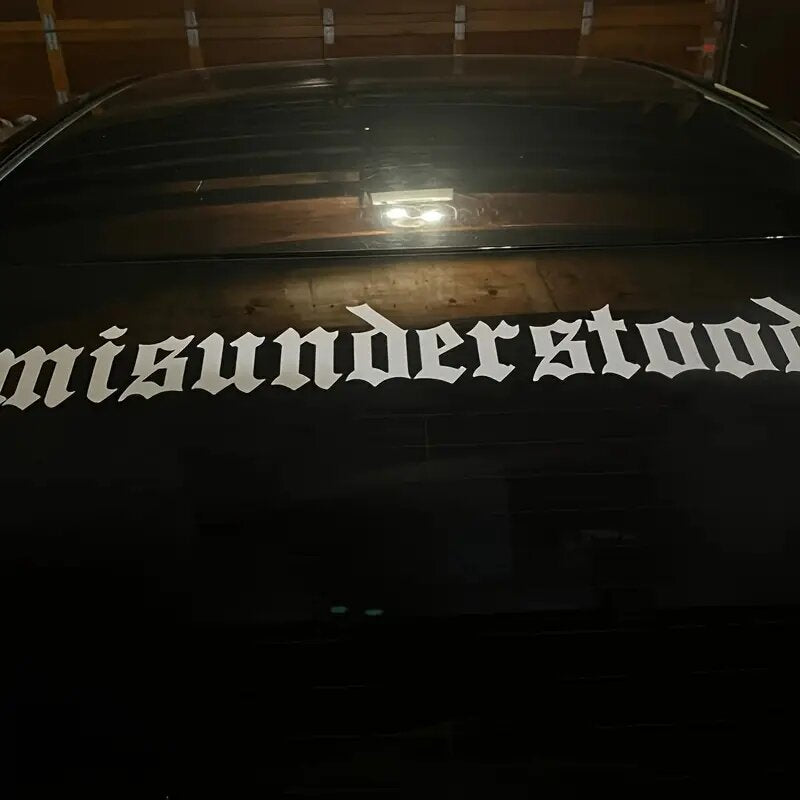 Misunderstood Decal Sticker Windshield
