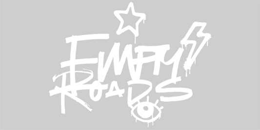 Empty Roads graffiti windshield