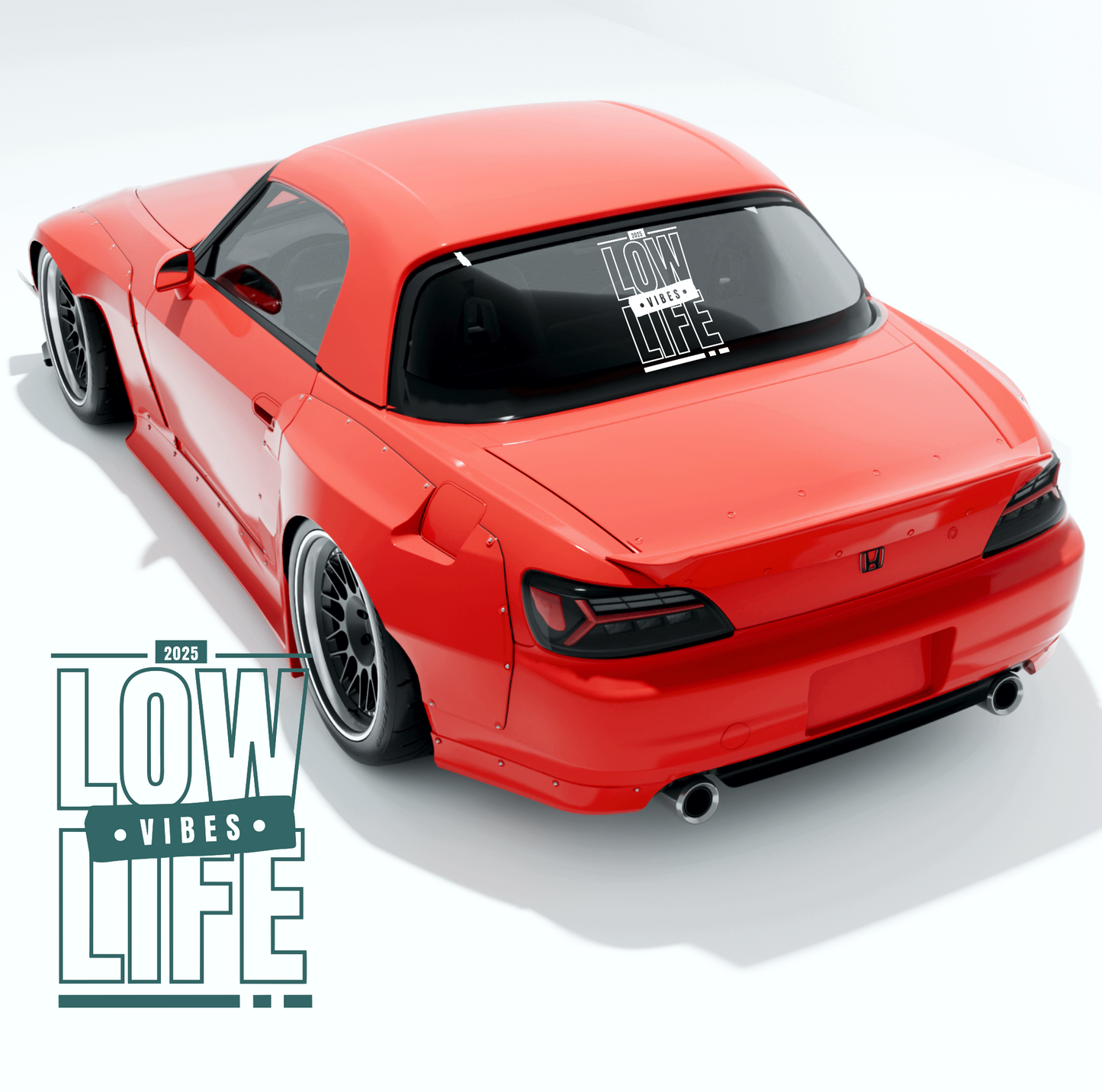 Low life vibes real window decals sticker jdm