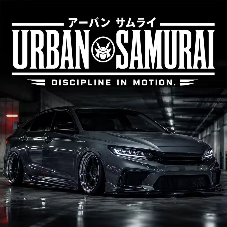 JDM Samurai Style Car Sticker Windshield Banner