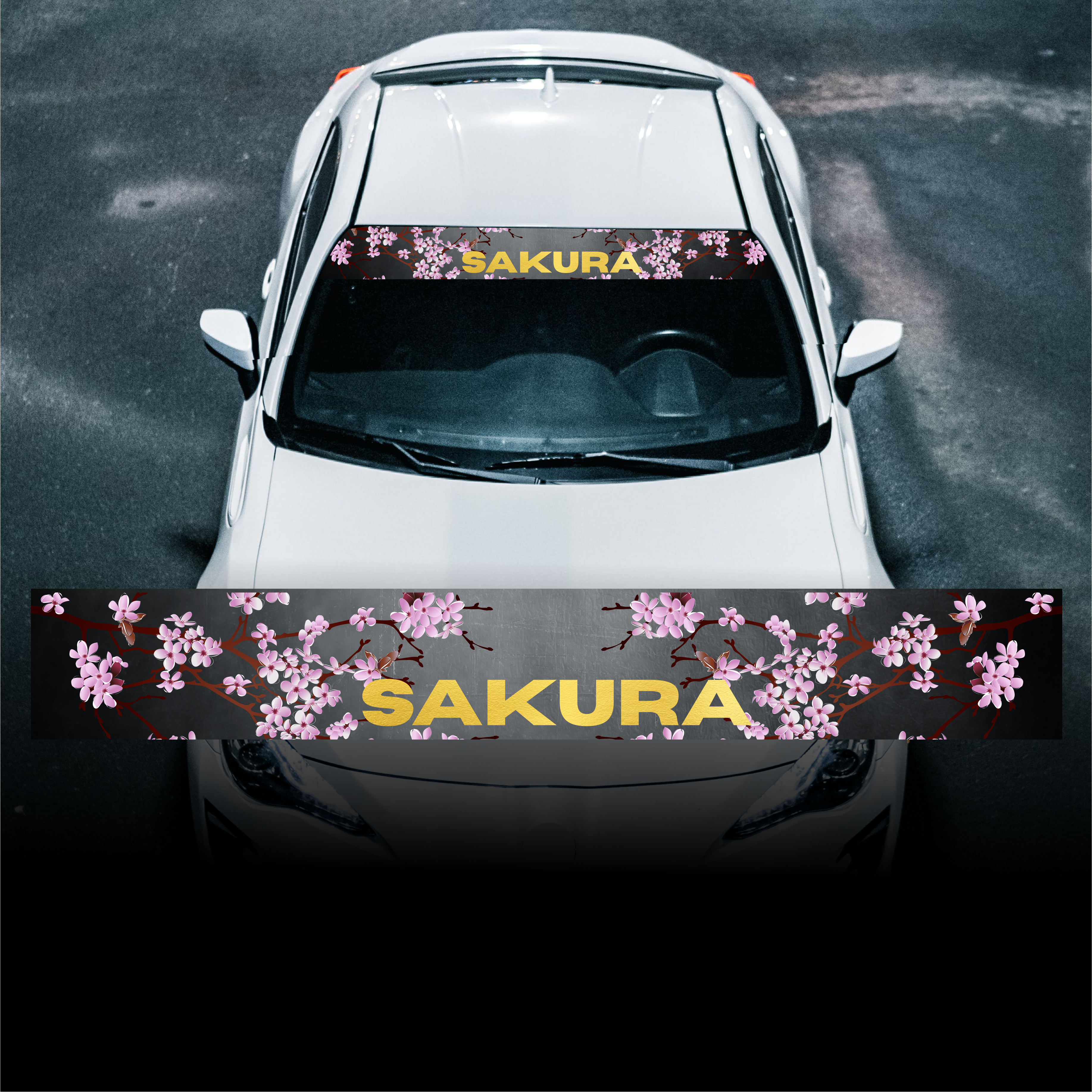 Custom Sakura 'Black Cherry Blossom' Japan Sunstrip 2 – stickyart