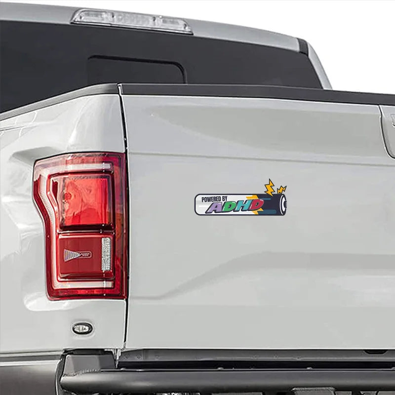Powered By ADHD BatterySticker