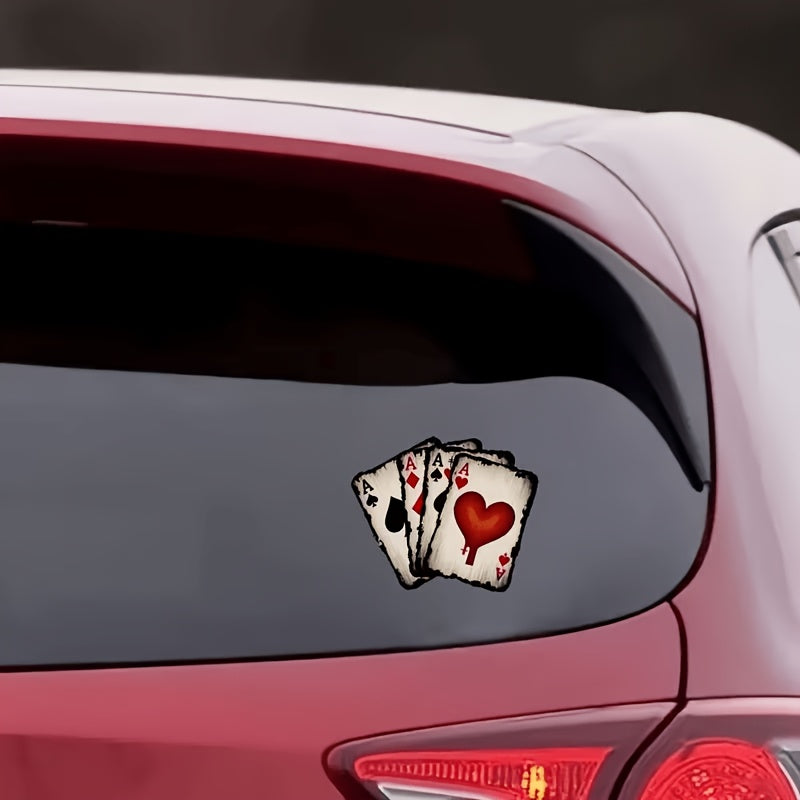Retro Spade/Heart/Diamond Car Vinyl Sticker
