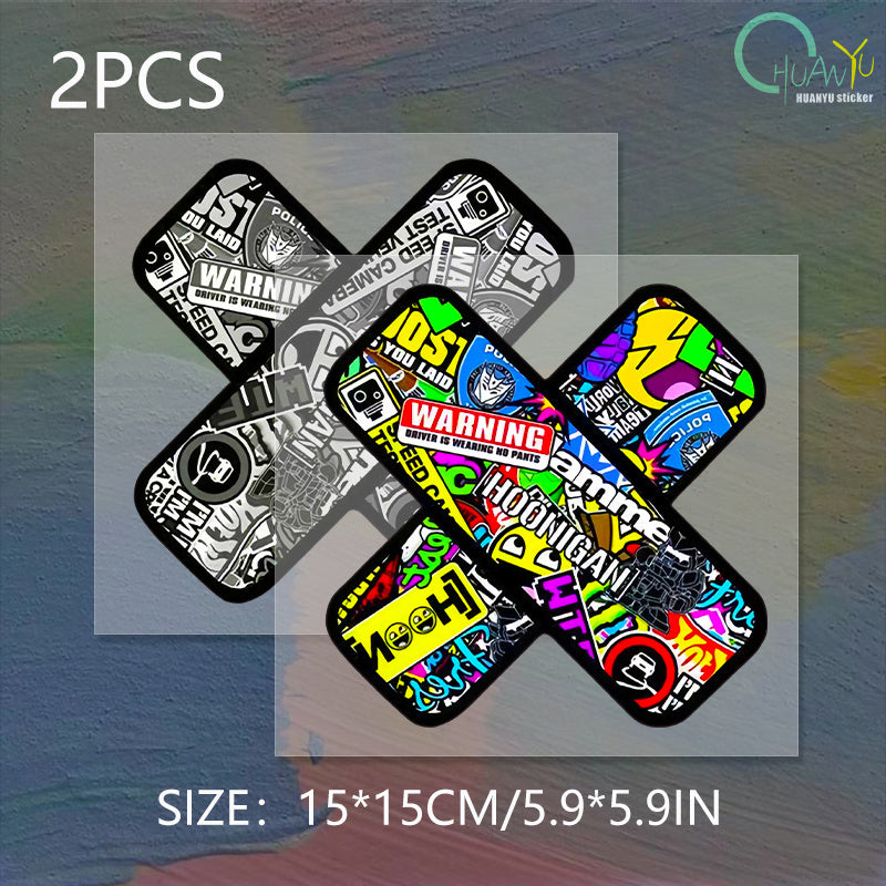 Bold Pattern Graffiti Bandage Design sticker