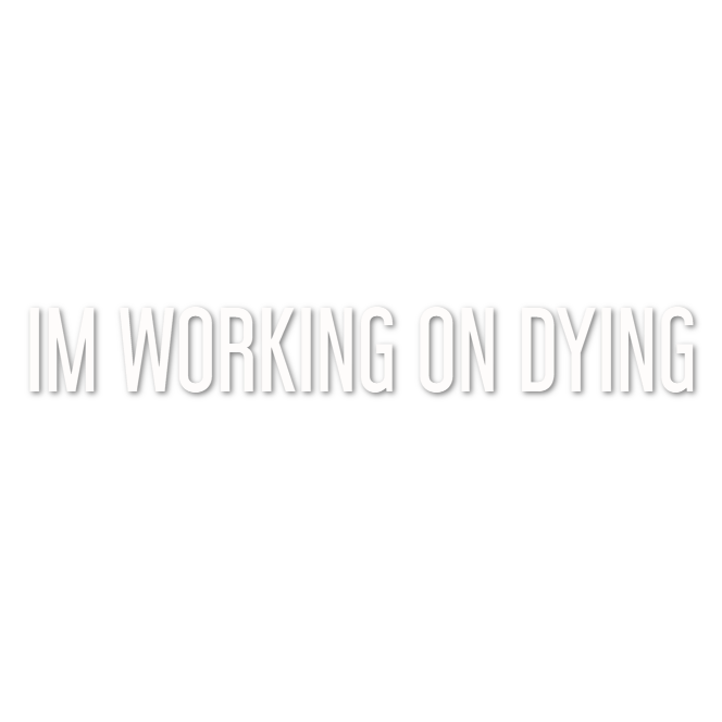 Custom Vinyl: IM WORKING ON DYING - custom-order-1781270459134-(qty 1)