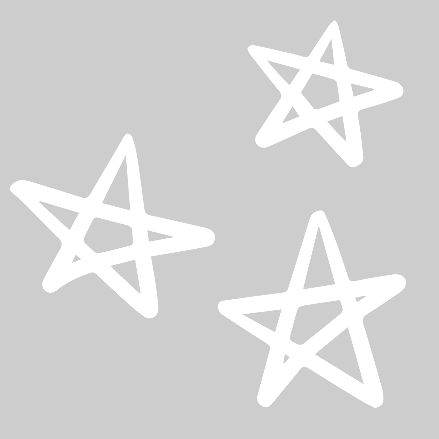 Drei-Sterne-Umriss-Aufkleber