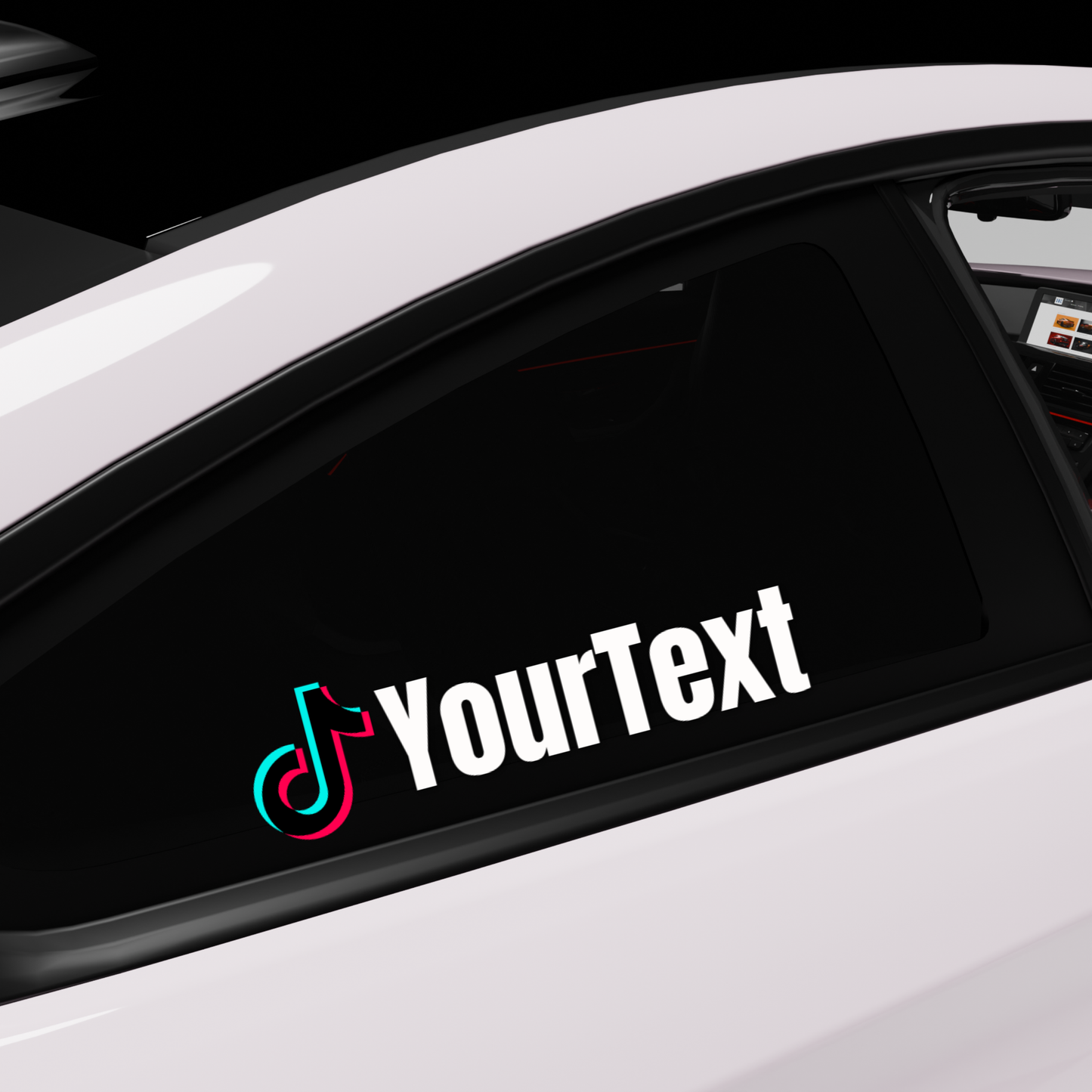 Tiktok Name Custom Text Sticker Colorfull - Any logo Decal