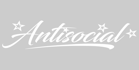 Antisocial car banner decal