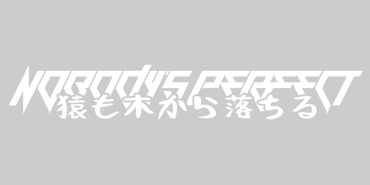 Nobody's perfect decal