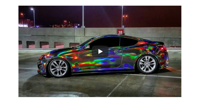 What it is Oilslick Chrome Vinyl (Also known as Holographic Rainbow and Neo Chrome)