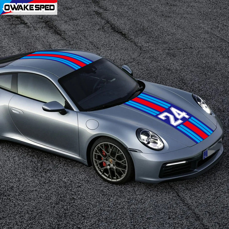 Bandes de course Martini personnalisées de style rétro à ajustement universel