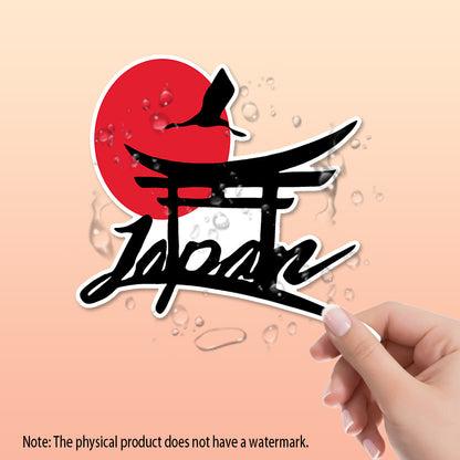 Japan sticker JDM Red Sun