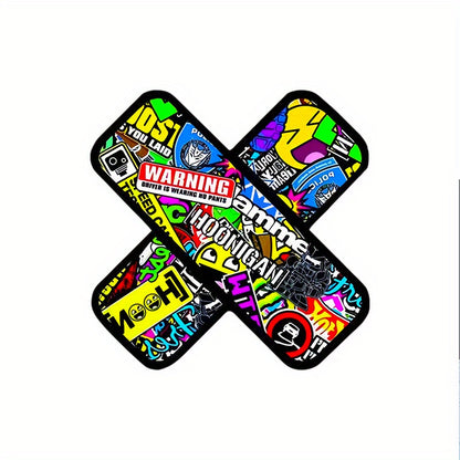 Bold Pattern Graffiti Bandage Design sticker