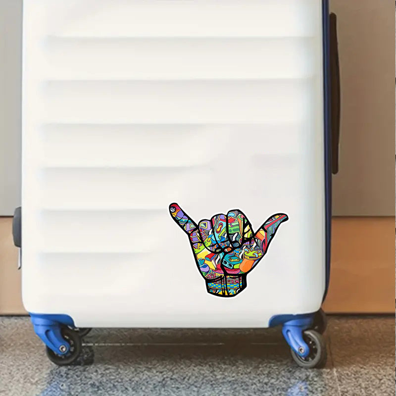Hand Decal - Weatherproof Vinyl Sticker for Ca