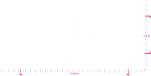 Text Labas1 Vinyl-Aufkleber mit individuellem Schriftzug/1,5 x 4,46 Zoll/ Weiß/