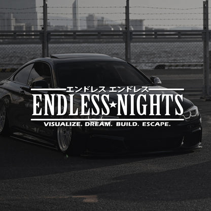 ENDLESS NIGHT JDM Car Window Decal Sticker