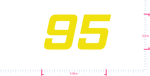 Text 95 Vinyl custom lettering decall/5.0 x 9.58 in/ Yellow /