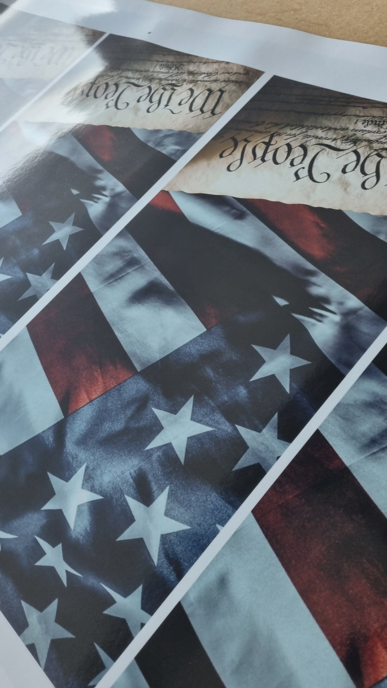 Autocollant pour montant central de portière de voiture musclée, motif drapeau américain « We The People » - Impression professionnelle