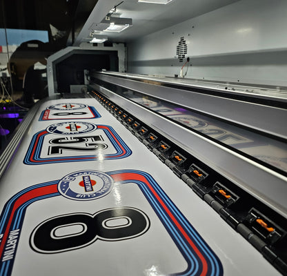 Classic Martini Style Double-Digit Racing Number Kit livery – Universal Door Decals (Pair)