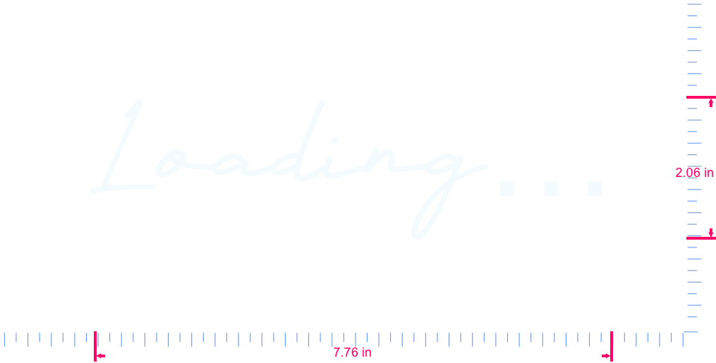 Text Loading… Vinyl custom lettering decall/2.06 x 7.76 in/ White /