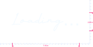 Text Loading… Vinyl custom lettering decall/2.06 x 7.76 in/ White /
