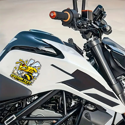 One Custom texy Muscular Hornet Sticker Made