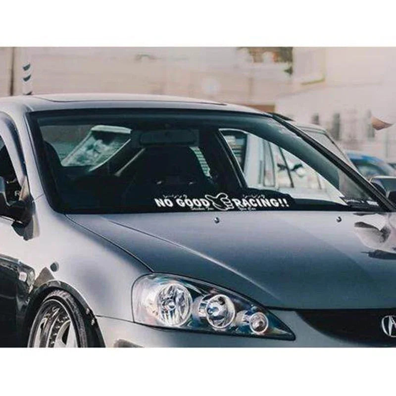 Autocollant pour pare-brise de voiture de course « NO GOOD RACING »