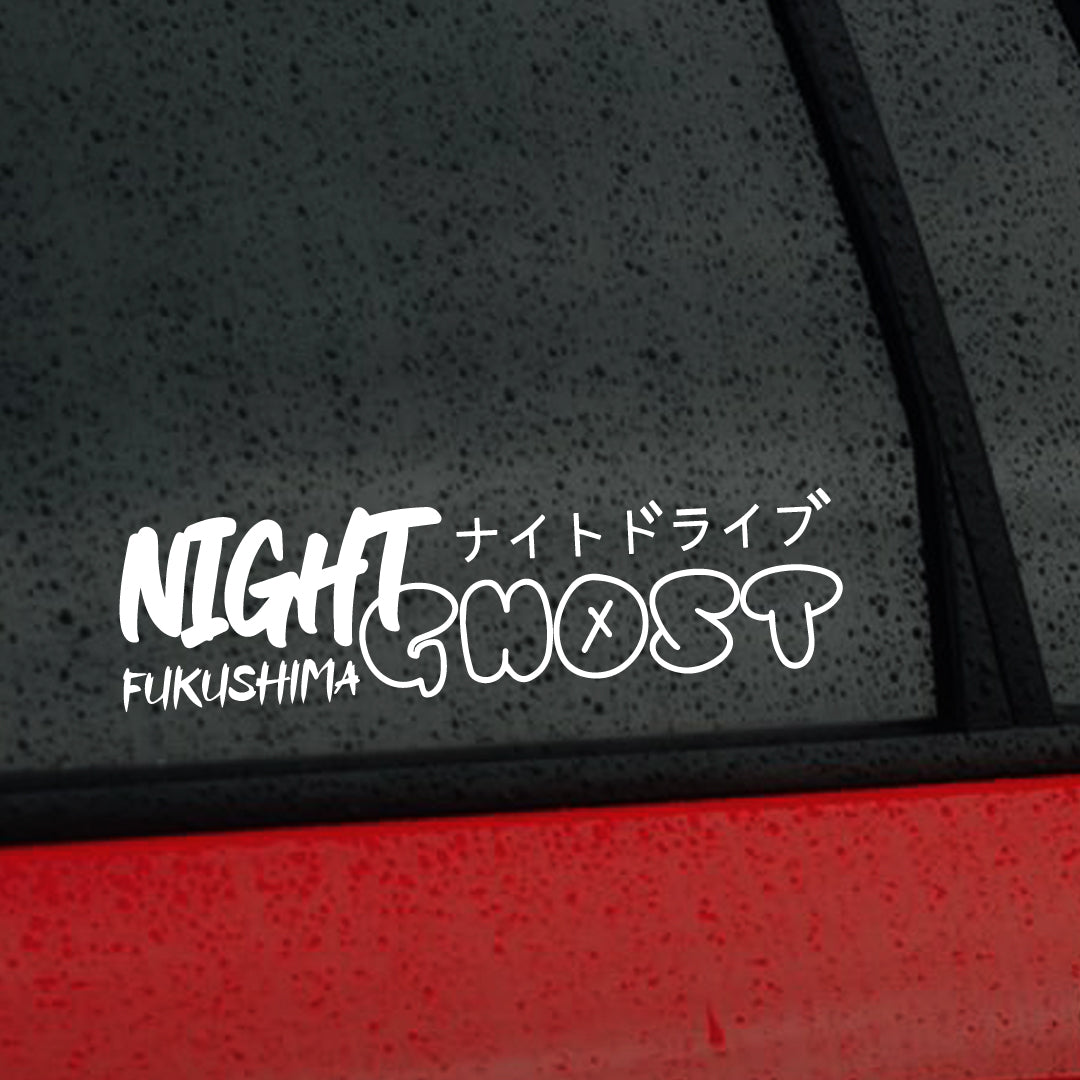 Autocollants pour pare-brise NIGHT GHOST FUKUSHIMA