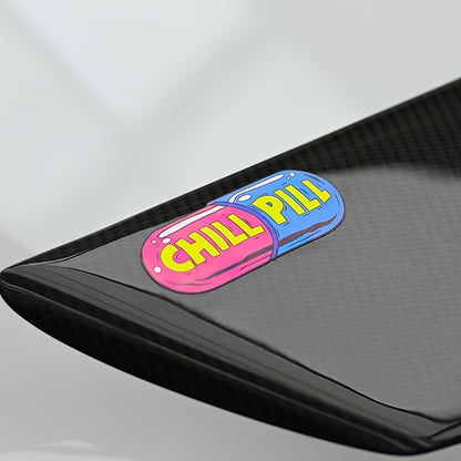 Blue And Red Chill Pill Sticker