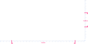 Text Cookie hoe Vinyl custom lettering decall/1.05 x 4.8 in/  White/