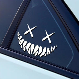 Demon Smiling Face Rear Windshield