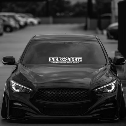 ENDLESS NIGHT JDM Car Window Decal Sticker