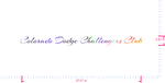 Text Colorado Dodge Challengers Club Vinyl-Aufkleber mit individuellem Schriftzug / 3,51 x 47,01 Zoll / OilSlick Chrome /