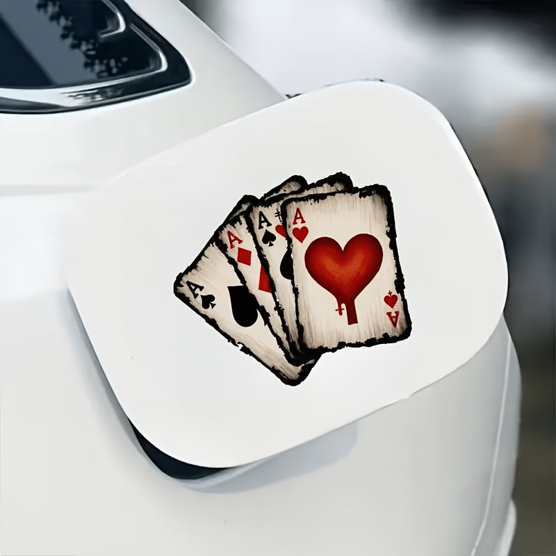 Retro Spade/Heart/Diamond Car Vinyl Sticker