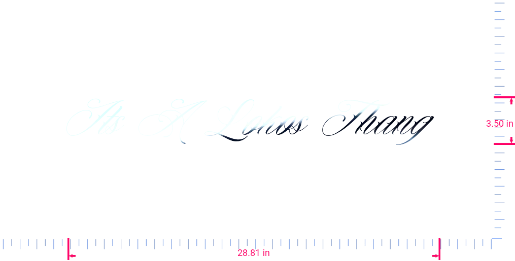 Text Its A Lokos Thang  Vinyl custom lettering decall/3.50 x 28.81 in/ Mirror Chrome /
