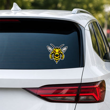 Wasp Car Sticker, Yellow Wasp Vinyl Decal