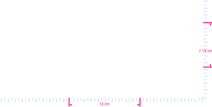 Text Tia Vinyl-Schriftzug-Aufkleber/7,19 x 12 cm/Weiß/