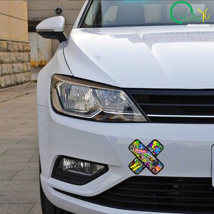 Bold Pattern Graffiti Bandage Design sticker