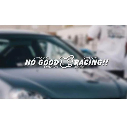 Autocollant pour pare-brise de voiture de course « NO GOOD RACING »