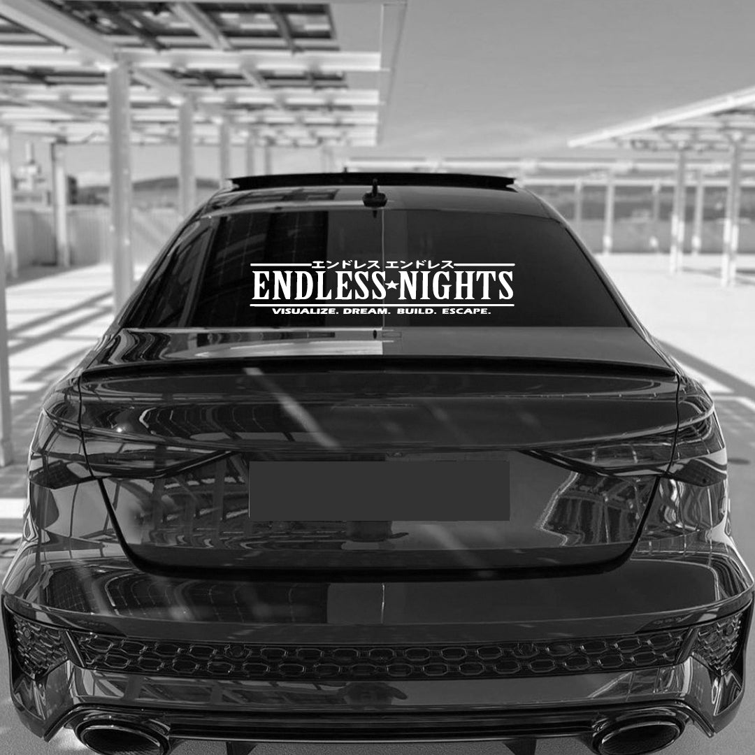 ENDLESS NIGHT JDM Car Window Decal Sticker
