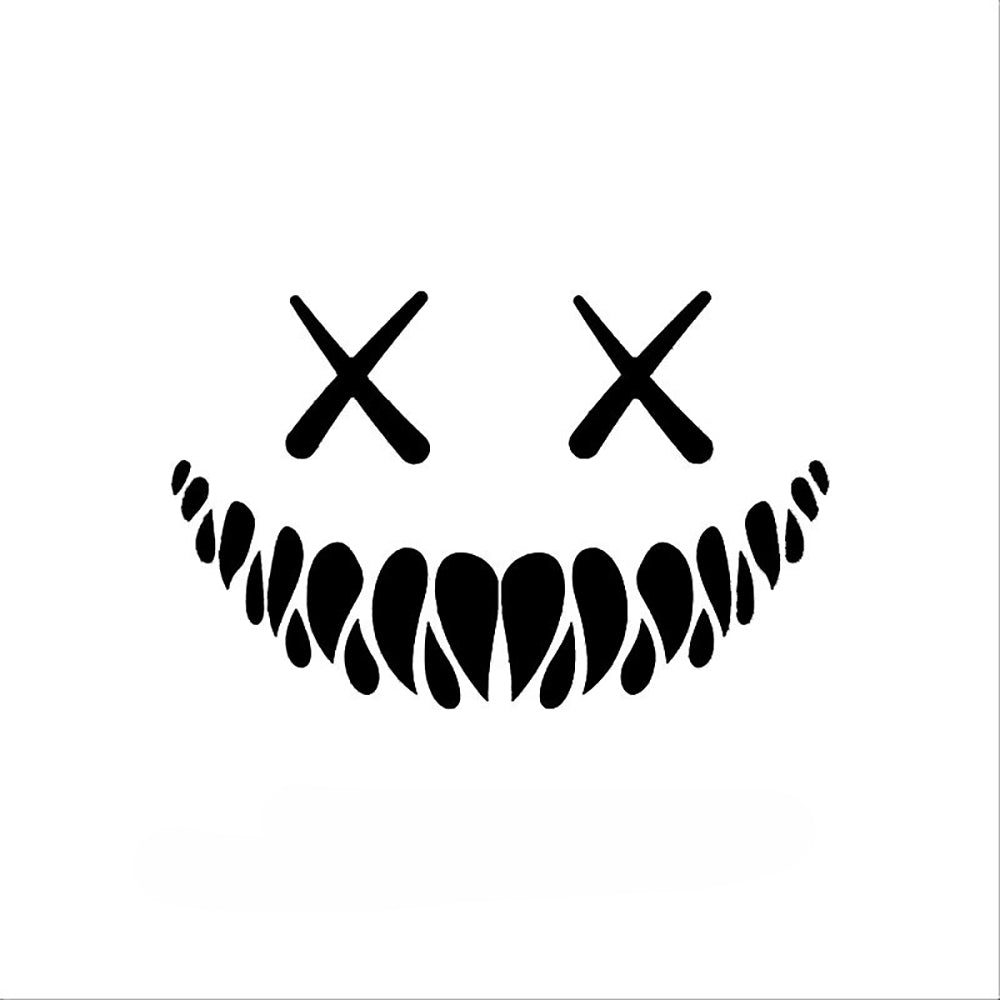 Demon Smiling Face Rear Windshield
