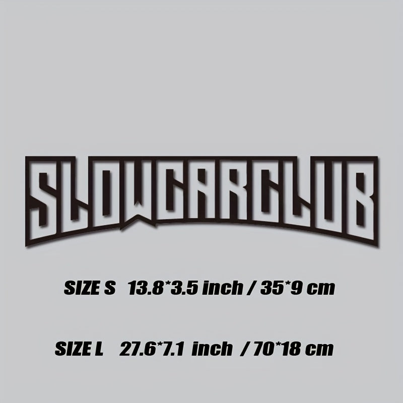 JDM "SLOW CAR CLUB" Decal Sticker Car Windshield sticker