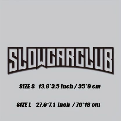 JDM "SLOW CAR CLUB" Decal Sticker Car Windshield sticker